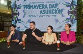 Carlos Mersán, Rodrigo Nogués, Adri Rodríguez y Noel Agüero brindaron detalles de lo que será el Primera Sound Day Asunción.