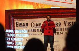 José Ayala durante el estreno del documental, el pasado mes de mayo. Hoy volverá a proyectarse en la Alianza Francesa.