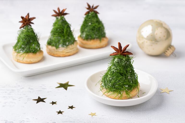 Canapés de Navidad.