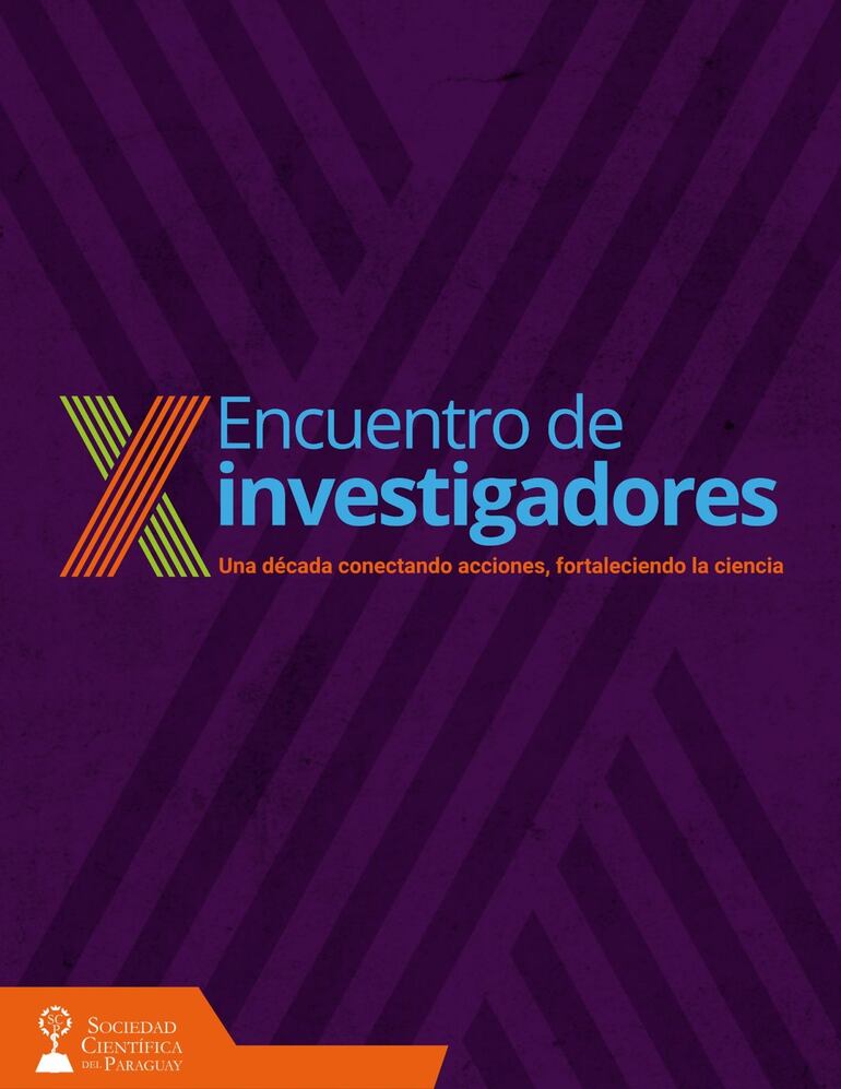 Afiche del X Encuentro de Investigadores en la Sociedad Científica del Paraguay.