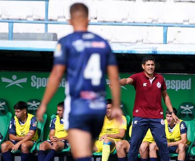 Arnaldo Rodríguez, técnico interino de Pastoreo FC, en la segunda fecha de la Intermedia 2025.