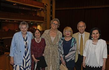 René Insfrán, Tatiana Retivoff, María Gracia Toro Retivoff, Miryam de Stanichevsky, Miguel Stanichevsky y Perla Bonnin.