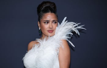 La icónica Salma Hayek expresó: “¡Felicitaciones a la Selección de Paraguay por este histórico triunfo ante Alemania!". (Sameer AL-DOUMY / AFP)
