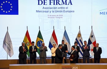 Firma de acuerdo comercial entre el Mercosur y la Unión Europea en Paraguay.