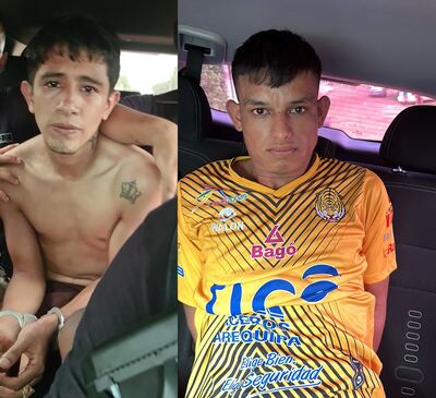 Lucas David Sanabria y Rubén Darío Céspedes Sotelo fueron detenidos tras ser sindicados de asaltar una farmacia este jueves.