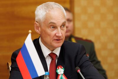 Andréi Beloúsov, ministro de Defensa de Rusia.
