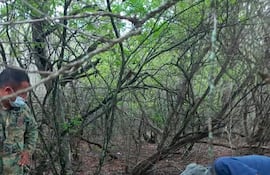 El cuerpo fue encontrado hoy enterrado en una zona boscosa de Cruce Toledo.