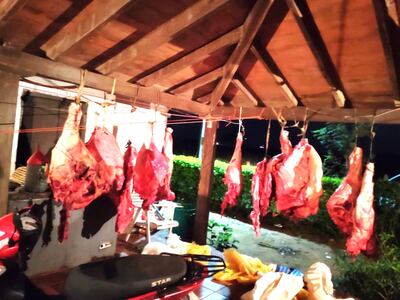 Abigeos dejan en su huida 400 kilos de carne de vacuno.