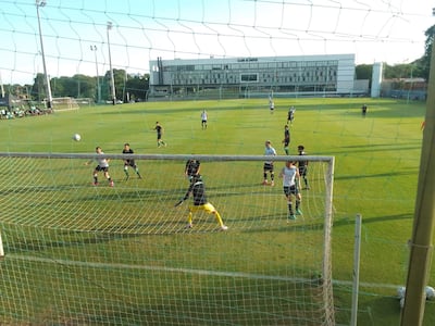 Amistoso en la Villa Olimpia entre jugadores del plantel de Primera y los de la Categoría Reserva.