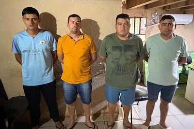 Los cuatro agentes policiales procesados y con prisión preventiva.