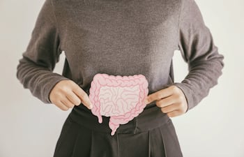 Concepto de salud del intestino.