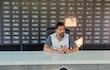 El entrenador de Olimpia, Pablo "Vitamina" Sánchez en la conferencia de prensa brindada en la tarde del sábado en la sede de la Villa Olimpia.