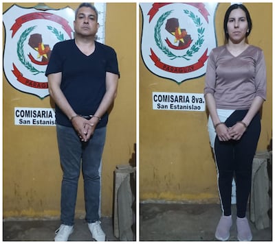 Félix Eduardo Franco Cardozo y Eliana Antonella Martínez Torales, imputados por el asalto en Yataity del Norte.
