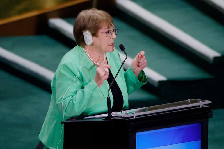 Michelle Bachelet, expresidenta de Chile y candidata a secretaria general de la ONU.