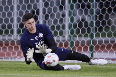 Orlando Daniel Gill Noldín (25 años) en uno de los entrenamientos albirrojos de esta semana.