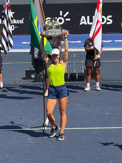Kaitlin Quevedo, campeona en São Paulo.