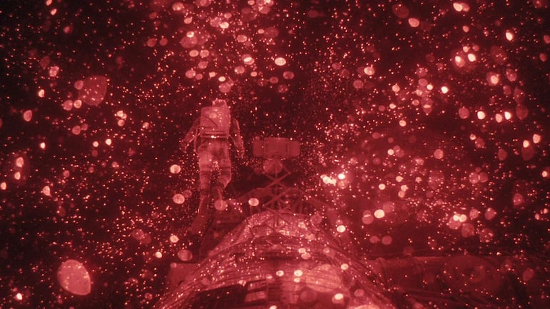 Imagen de la película de ciencia ficción dura “Project Hail Mary”.