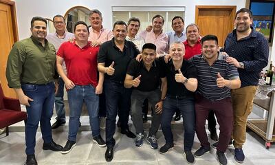 Los diputados colorados que son parte del movimiento "Fuerza Republicana".