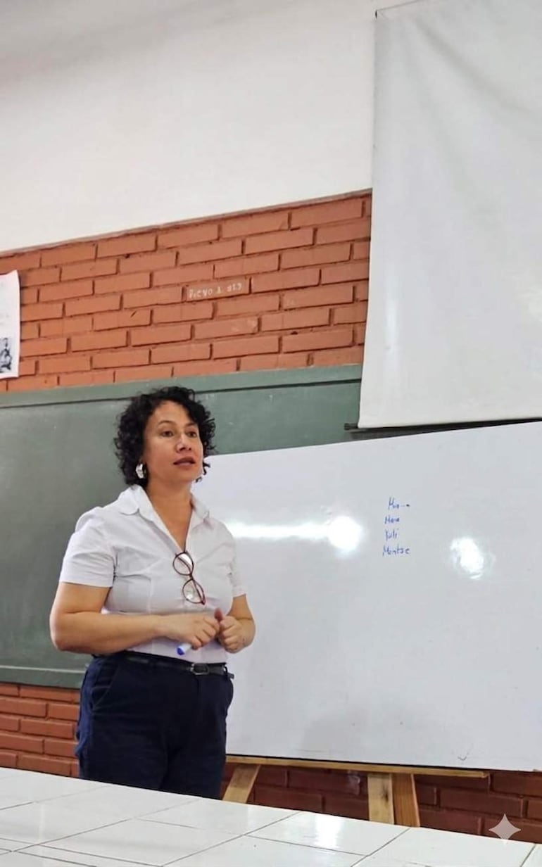 Sofía Molinas, profesora de Historia y Geografía.
