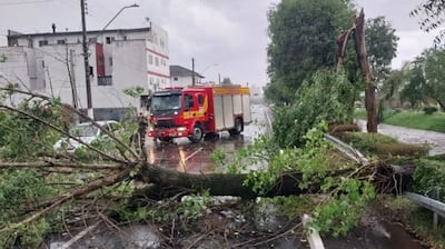 Tormentas azotaron la región de Lages, en Brasil, causando diversos daños.