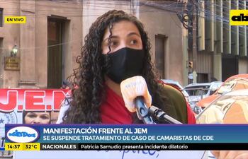 Manifestación frente a JEM tras suspención del caso de camaristas de CDE