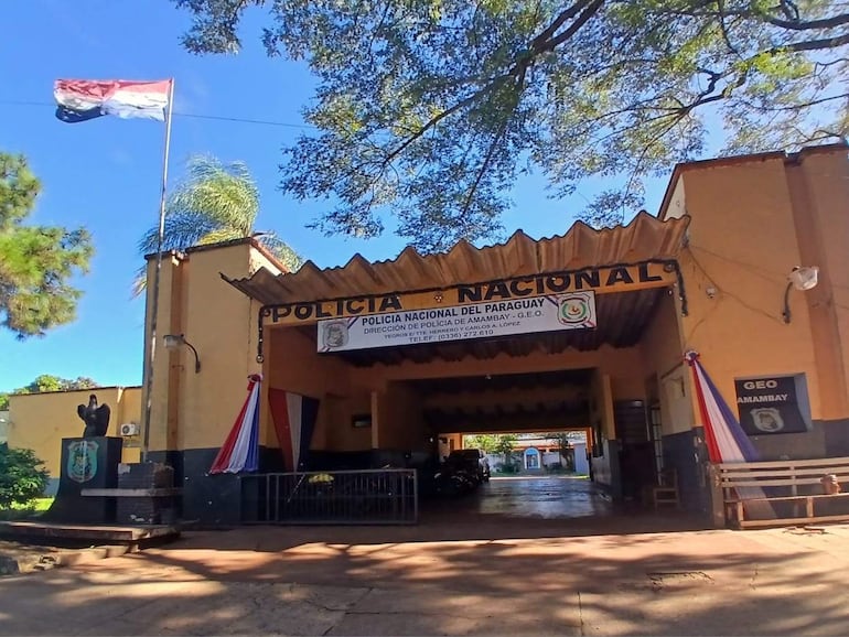 Edificio de la Dirección de Policía de Amambay, en Pedro Juan Caballero.