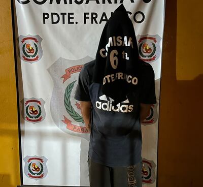 El hombre quedó aprehendido en la Comisaría jurisdiccional.