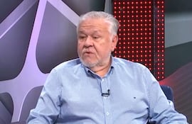 El presidente de IPS, Jorge Brítez, en los estudios de ABC TV.