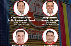 Aspirantes a la intendencia de Encarnación.