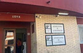 Fachada del Juzgado de Paz de La Encarnación, ubicado en Asunción.