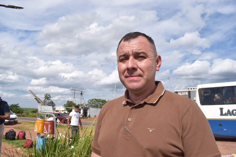 El jefe del Departamento de Investigación Regional de Paraguarí, comisario César Franco.