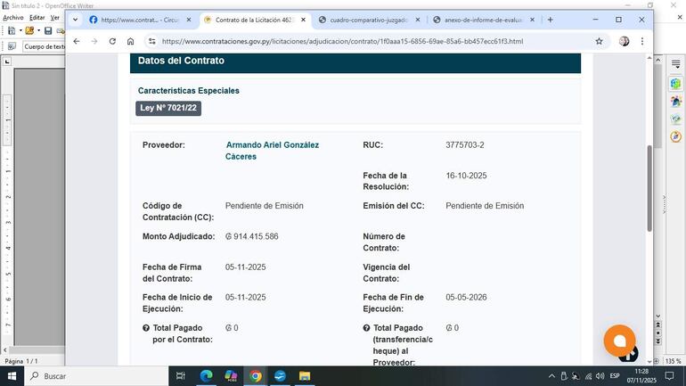La construcción del Juzgado fue adjudicada a la empresa que presentó el precio más elevado.