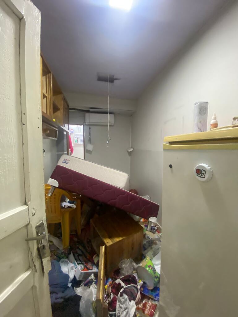 Deposito de la cocina del salón multiuso VIP de la penitenciaria nacional de Tacumbú.