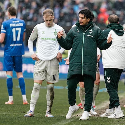 El nuevo entrenador de Libertad, Nelson Haedo Valdez en su etapa dirigiendo al Werder Bremen de Alemania.
