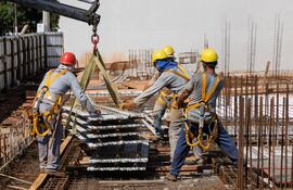 Trabajadores de la construcción.