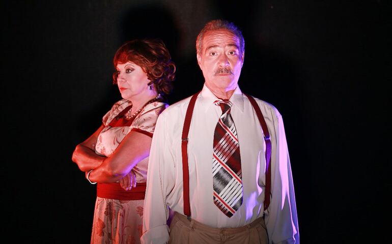 Clotilde Cabral y Silvio Rodas en "Nuestros años grises".