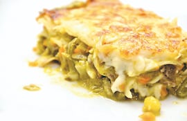 Lasaña de vegetales.