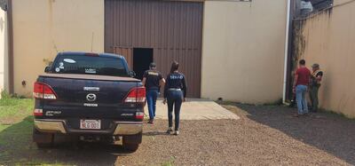 El operativo fue ejecutado en un depósito de maquinarias.