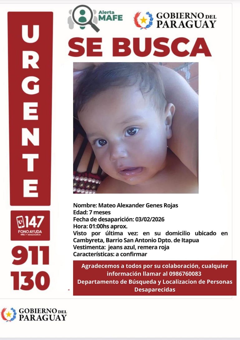 Buscan a una mujer y dos niños desaparecidos en Cambyretá