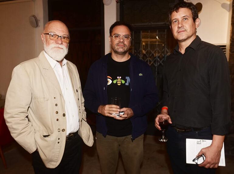 Luis Niveiro, Martín Nasta y Gustavo Piñero.