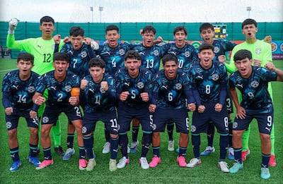 Componentes de la selección nacional Sub 15.