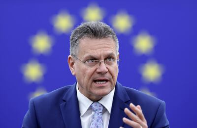 Bruselas reitera que no se cumplen condiciones para concluir pacto comercial con Mercosur, dijo el vicepresidente ejecutivo de la Comisión Europea (CE) para el Pacto Verde Europeo y Relaciones Interinstitucionales, Maros Sefcovic,