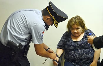 Maristela Azuaga, exdirectora de Administración y Finanzas del MAG, condenada a 10 años de cárcel.