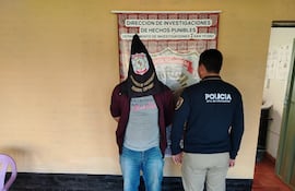 José Juvenal Roa Gavilán, de 27 años, fue capturado por agentes del departamento de investigaciones de la Policía Nacional