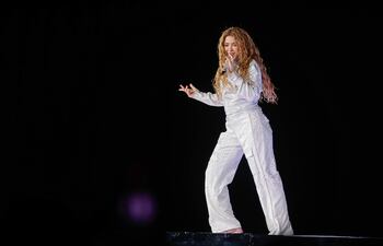 Shakira durante su presentación en Quito, Ecuador, el pasado sábado. La cantante tiene previsto actuar en Paraguay los días 28 y 29 de noviembre.