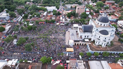 Imagen ilustrativa de la Basílica de Caacupé, epicentro de las fiestas marianas en Paraguay. 