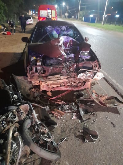 Accidente con derivación fatal en el kilómetro 53 de la Variante Ruta II de Caacupé.