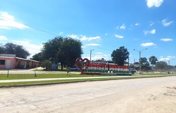 Localidad de Carmelo Peralta, donde debe construirse la primera subestación de la Ande en el Alto Paraguay.