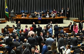 Sesión del Pleno de la Cámara Baja, que culminó esta madrugada, en Brasilia (Brasil).