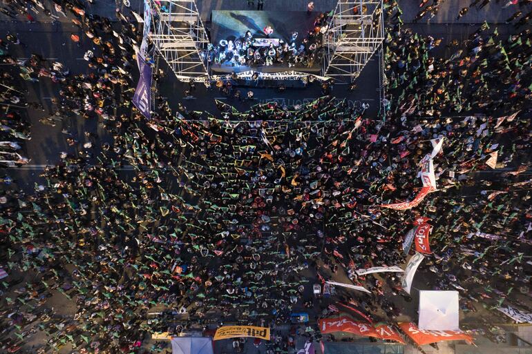 Marea verde en Argentina.